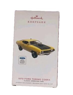 Hallmark 2019 Classic American Cars 1970 FORD Torino Cobra Ornament New